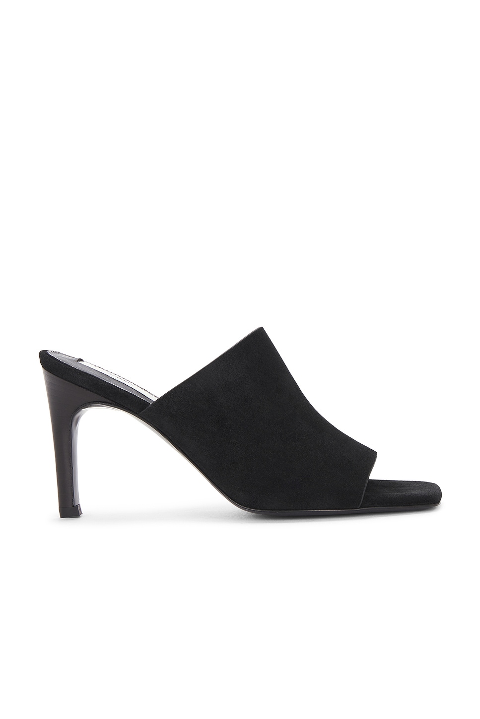 Shop Totême Velour Leather Bandeau Mule