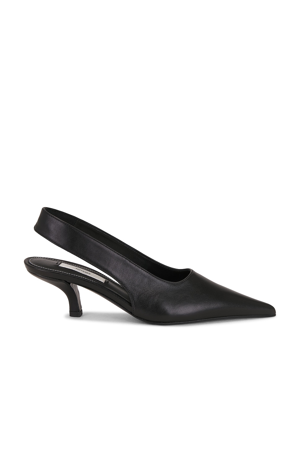 Classic Leather Slingback in Black
