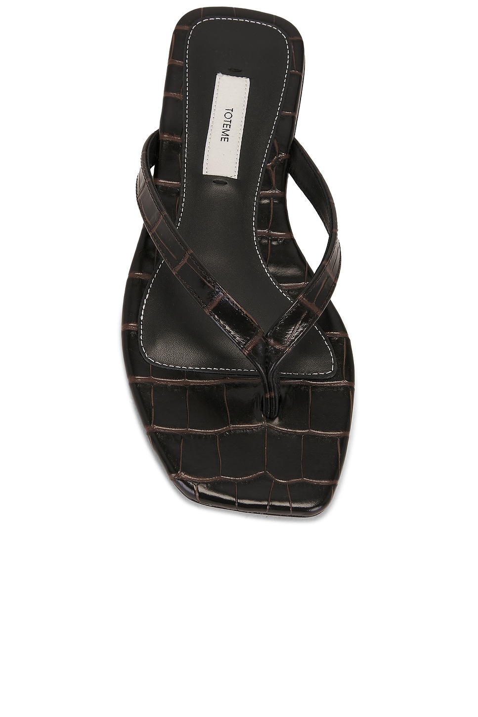 TOTEME Croco Embossed Flip Flop thumbnail