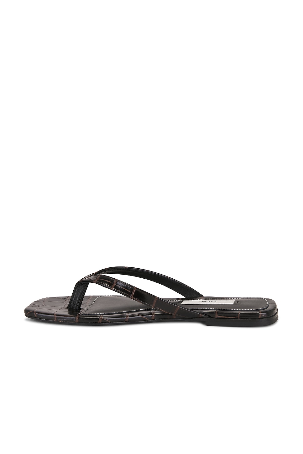 TOTEME Croco Embossed Flip Flop thumbnail
