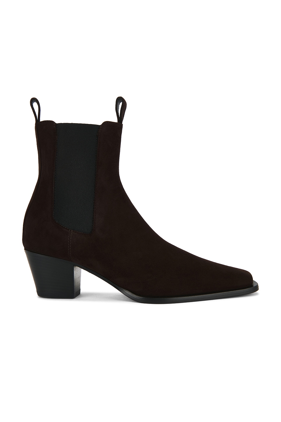 Image 1 of Toteme Suede City Boot in Bark