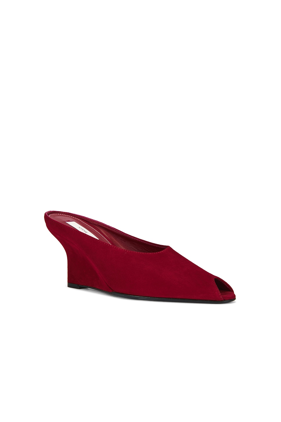 Totême 90mm Peep Toe Heeled Sandals In Red