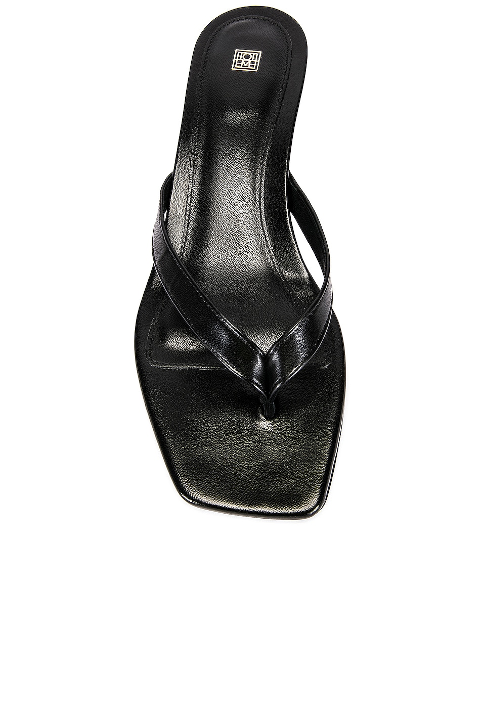 Toteme Flip Flop With Heel Sandal in Black | FWRD