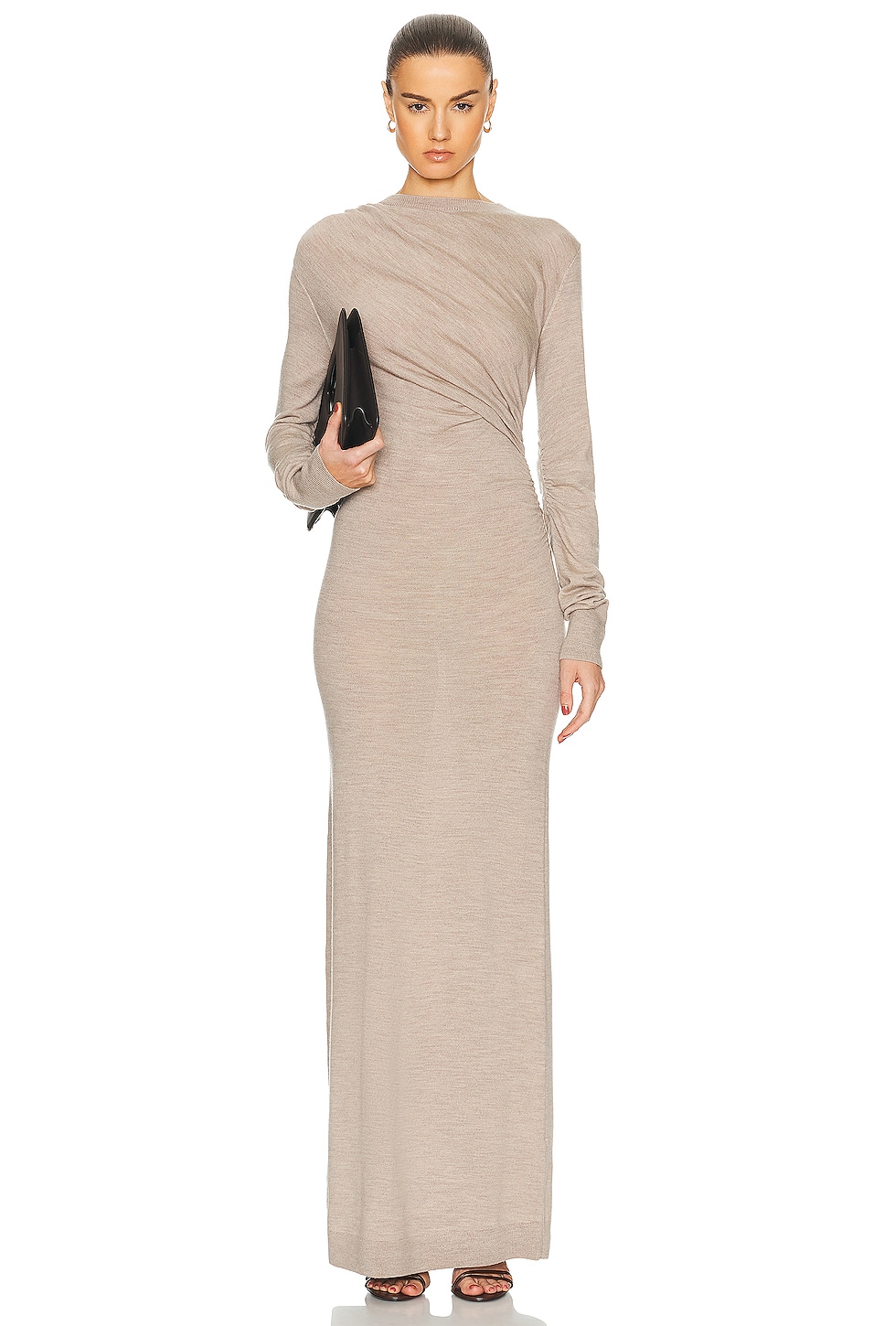 Image 1 of TOVE Alice Knitted Dress in Camel