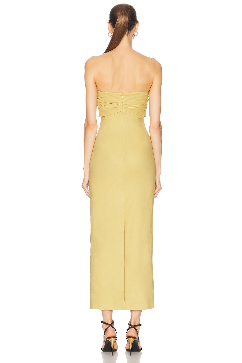 TOVE Rahel Dress - side view in Light sand
