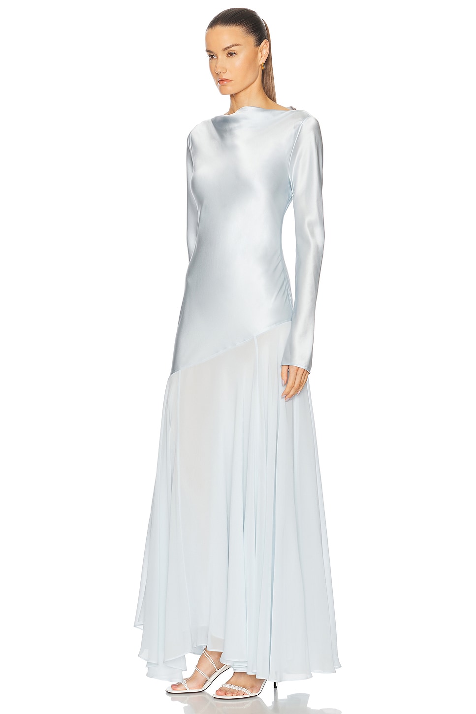 sachin and babi light blue dress TOVE Inez Viscose Blend Jersey Long Dress Tove