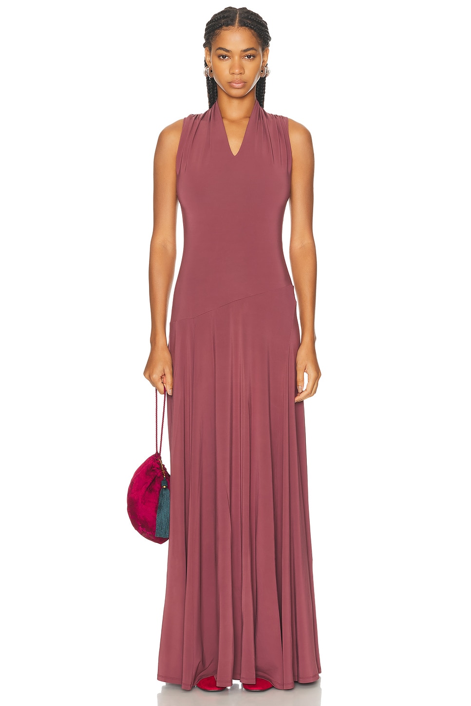 Vina Dress in Mauve
