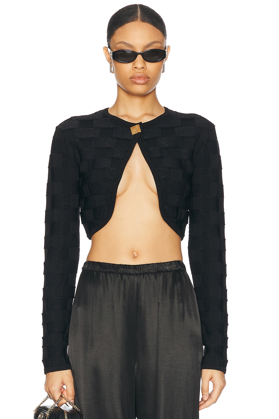 Shop Tove Tijen Knit Top In Black