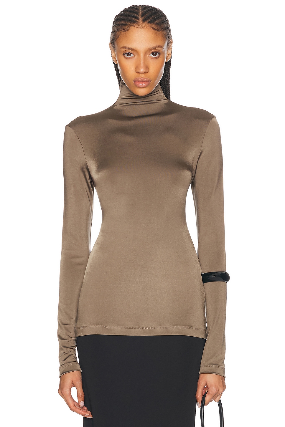 Image 1 of TOVE Noor High Neck Top in Khaki