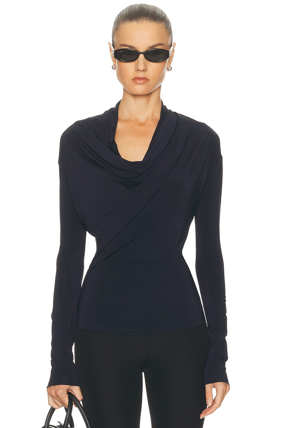 Image 1 of TOVE Fina Jersey Top in Navy