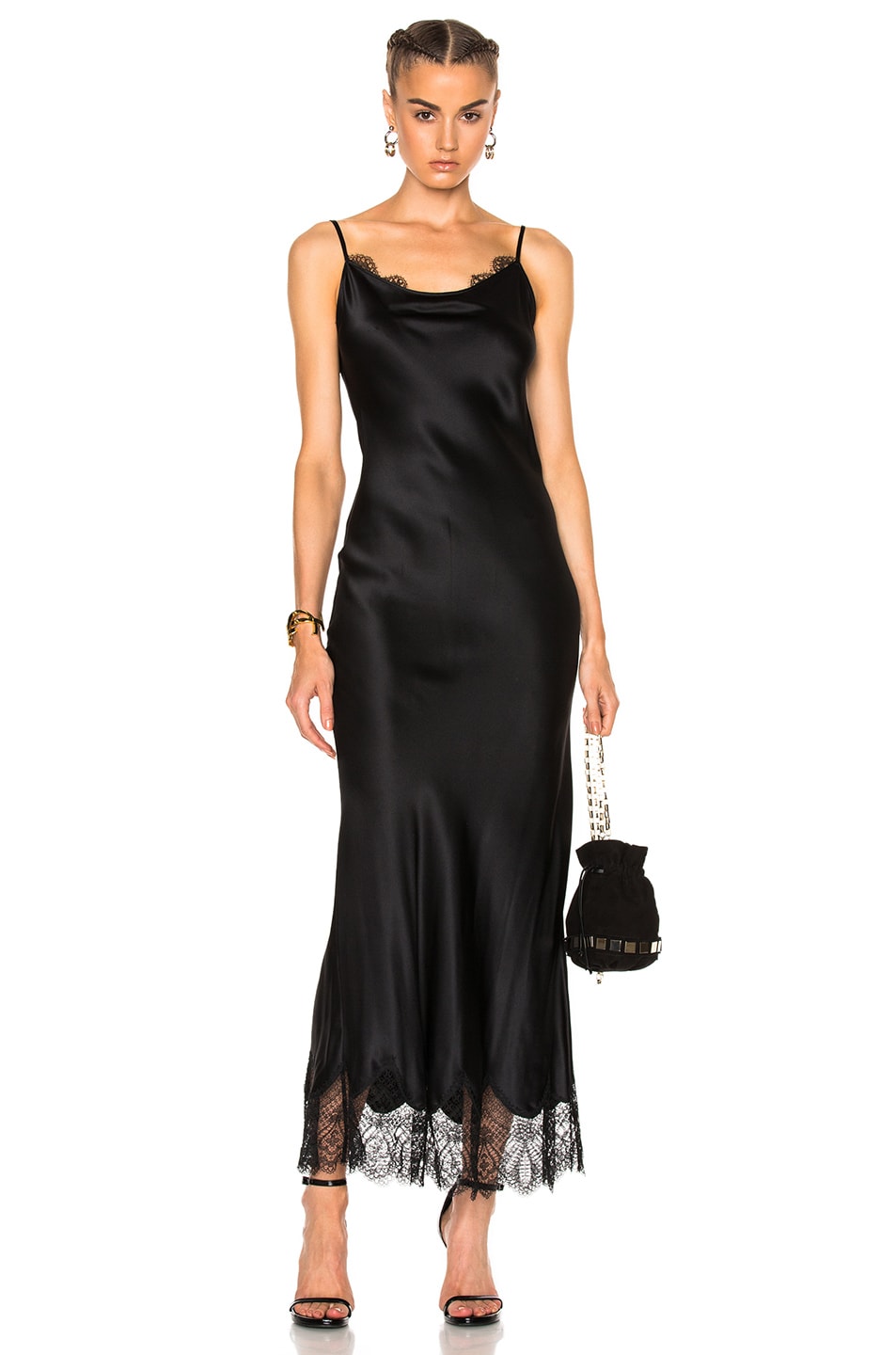 Image 1 of ThePerfext Stella Slip Dress in Black