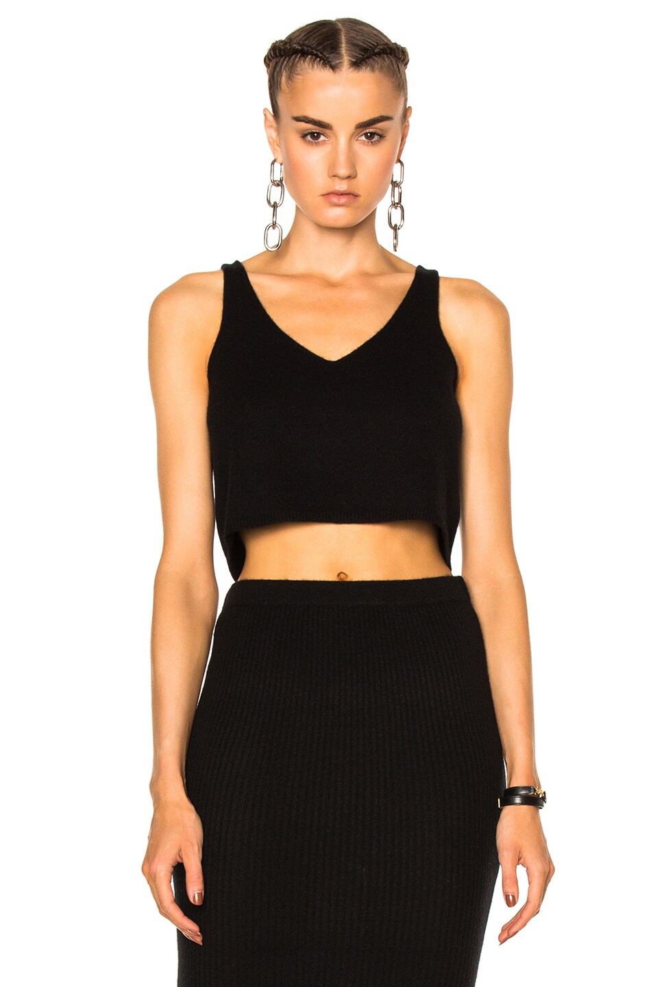 Image 1 of ThePerfext Kendall Cropped Tank in Black