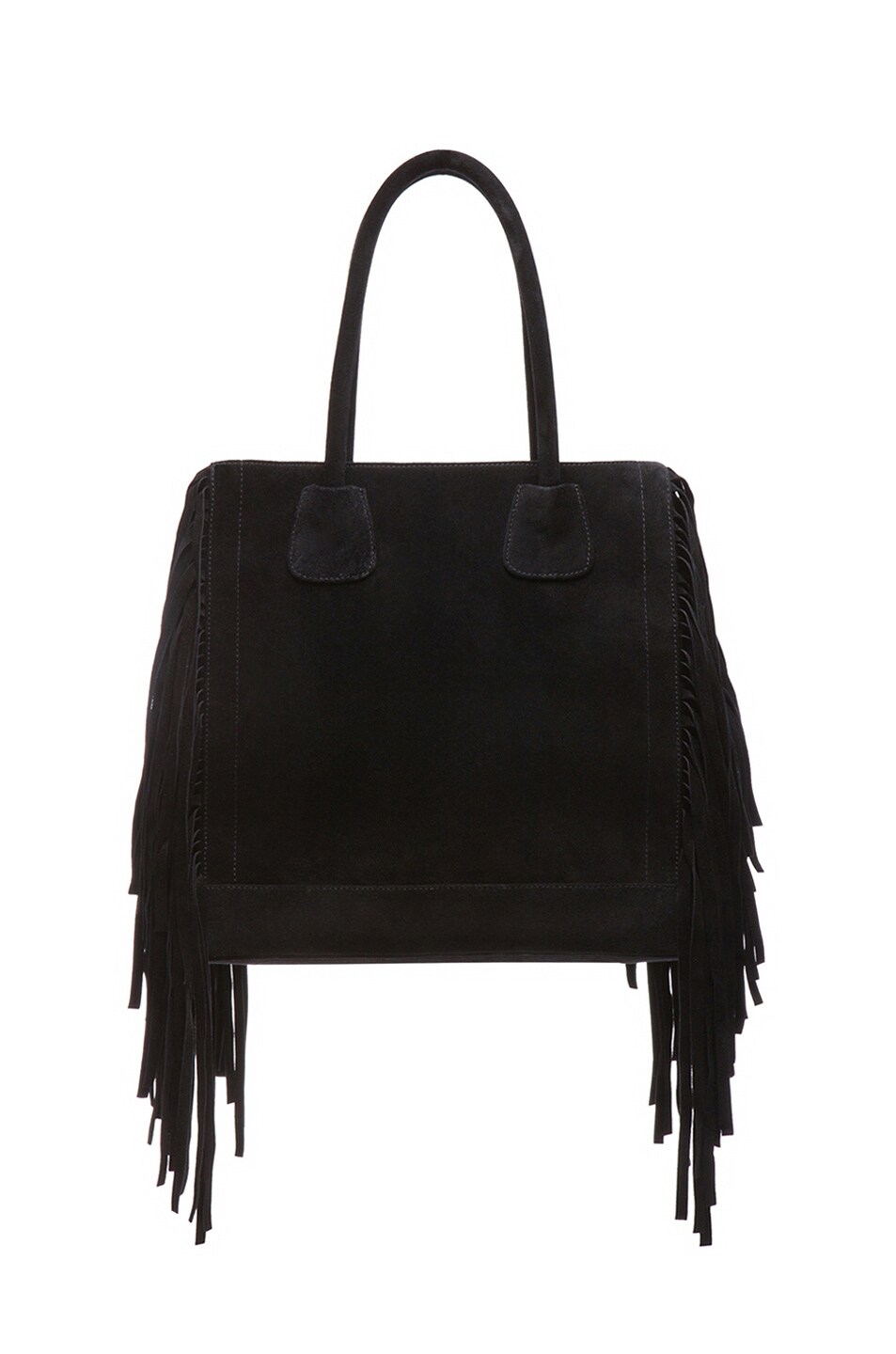 Image 1 of ThePerfext Elyse Tote in Black Suede