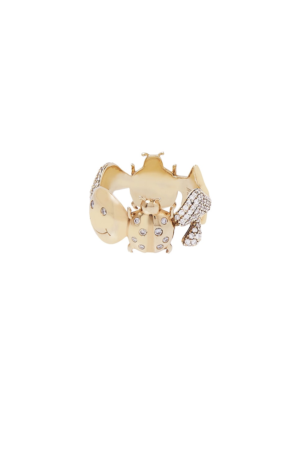 Rhys Ring in Metallic Gold