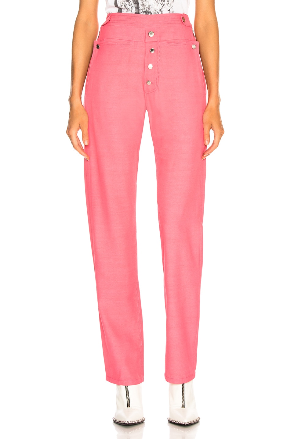 Image 1 of TRE by Natalie Ratabesi Wide Leg Charlotte Pant in Pink Candy