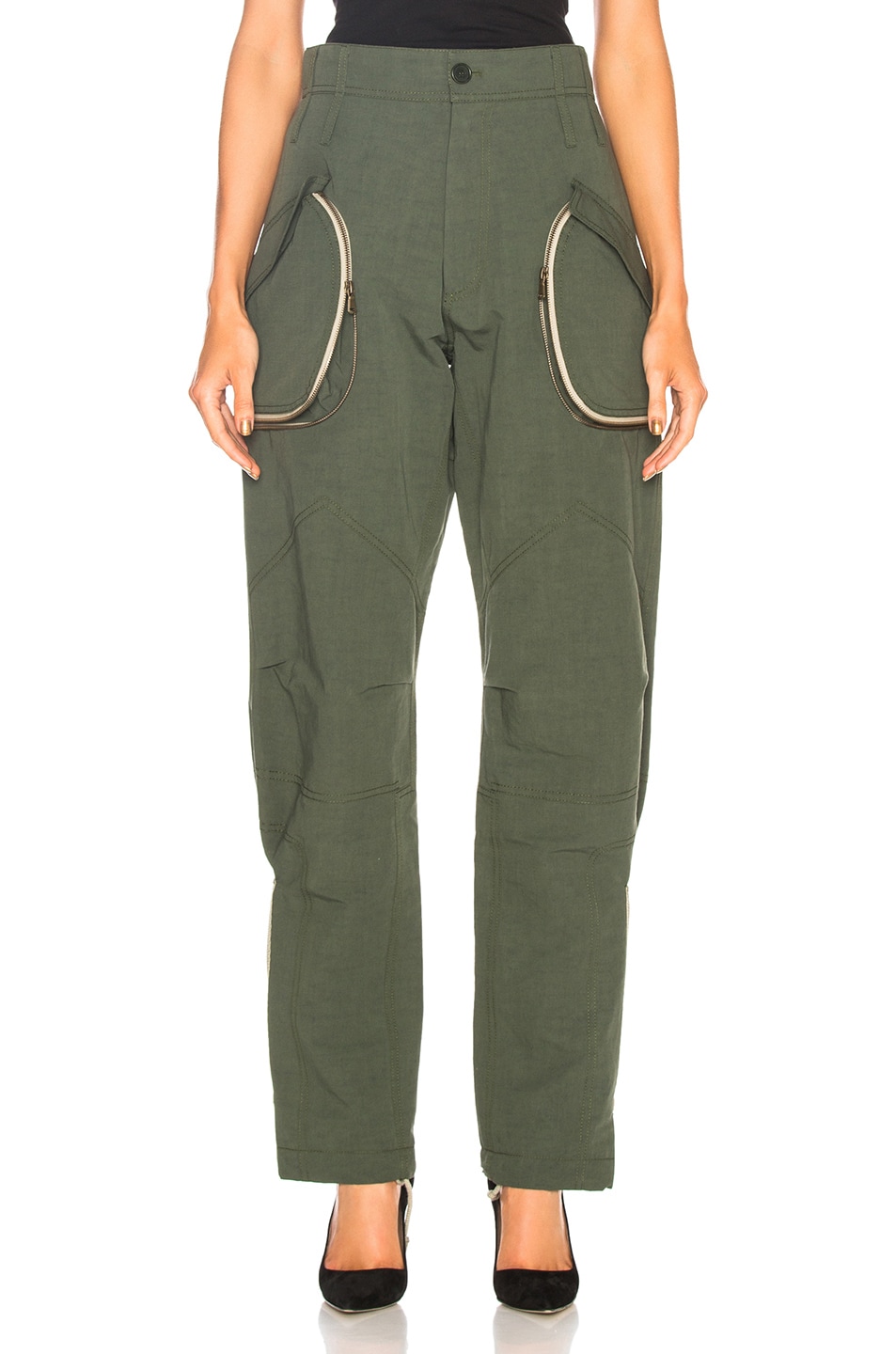 Image 1 of TRE by Natalie Ratabesi Giovanna Pant in Moss Green