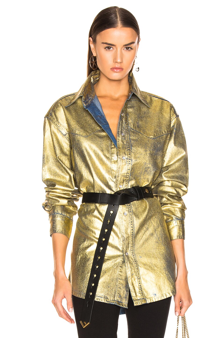 Image 1 of TRE by Natalie Ratabesi Gold Mia Top in Gold