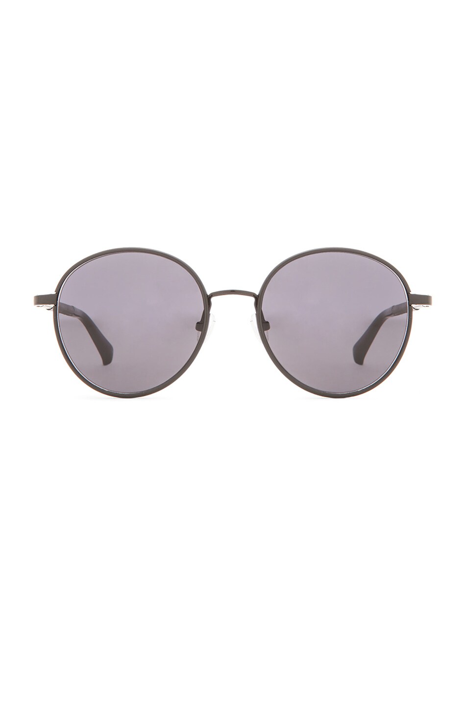 Image 1 of The Row Metal Circle Sunglasses in Black