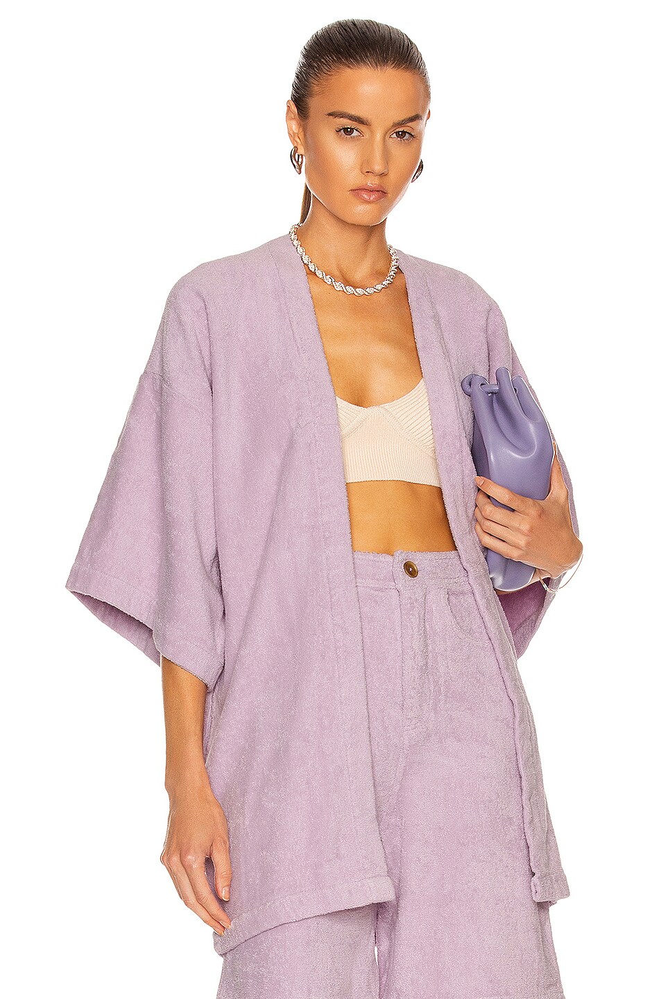 Image 1 of TERRY Terry La Toga Robe Dress in Lavender