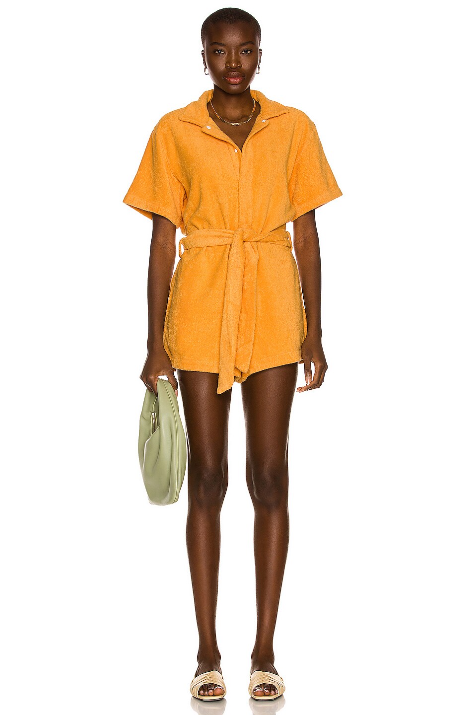 Image 1 of TERRY Il Pareo Romper in Mandarin