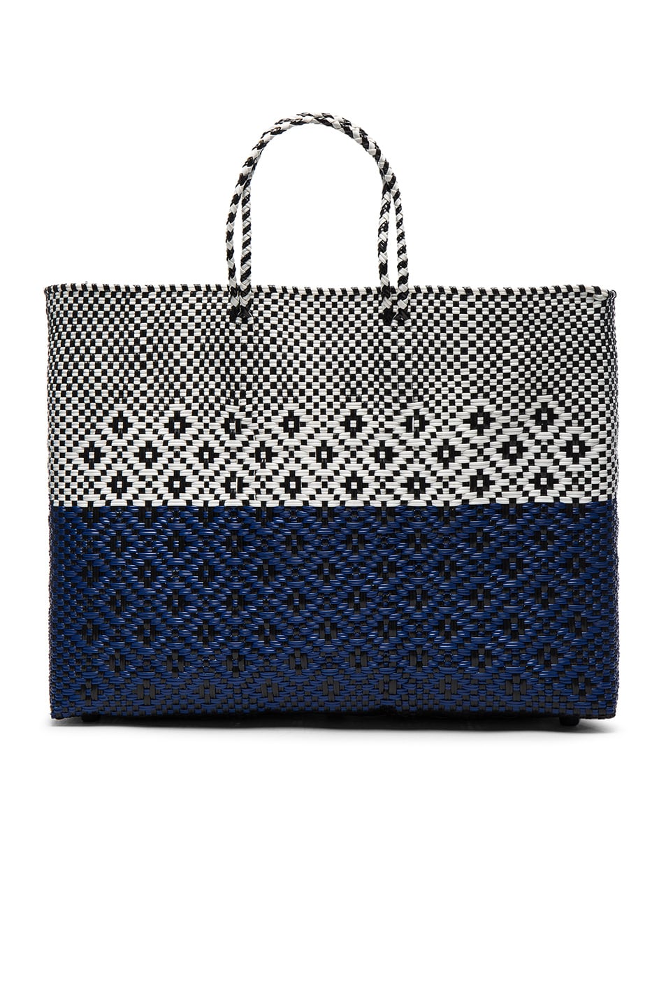 Image 1 of Truss FWRD Exclusive Large Tote in Navy & White