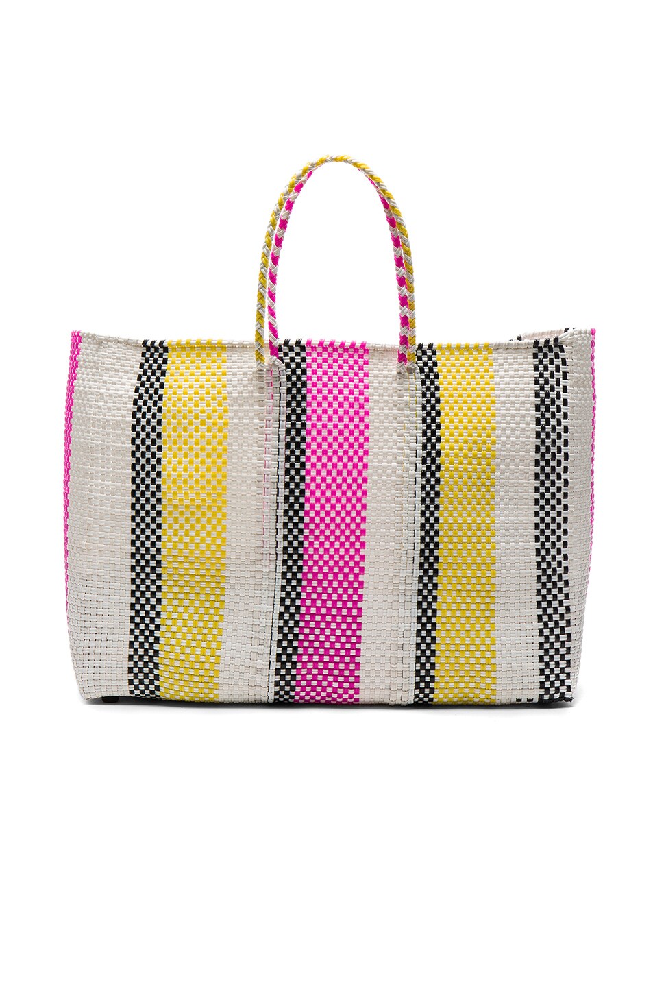 Image 1 of Truss Large Tote in Yellow & Fuschia