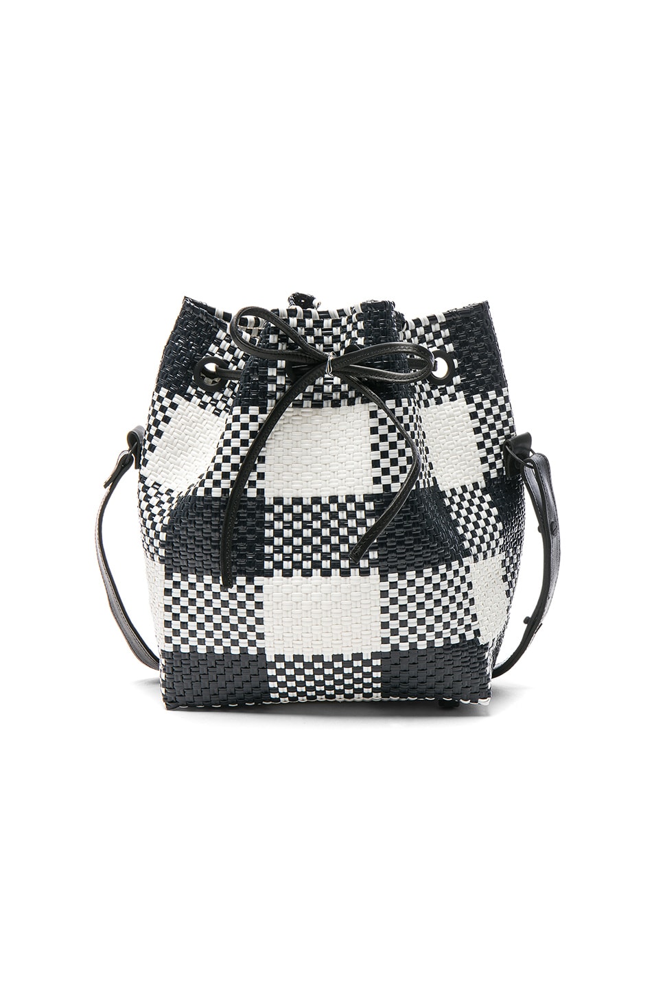 Image 1 of Truss Large Bucket in Black & White Plaid