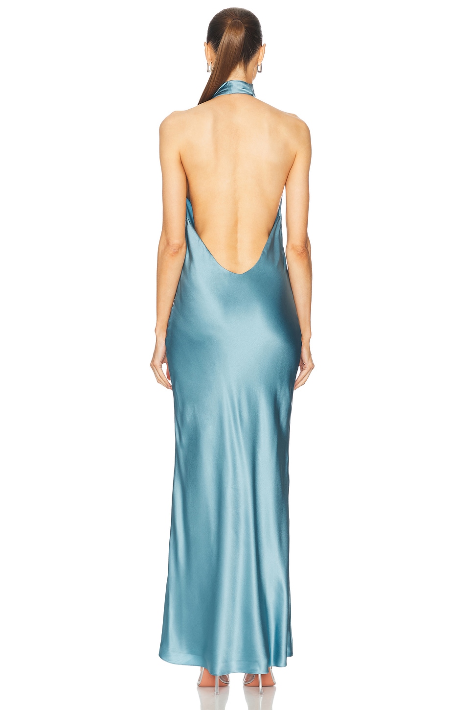 The Sei Halter Drape Bias Dress