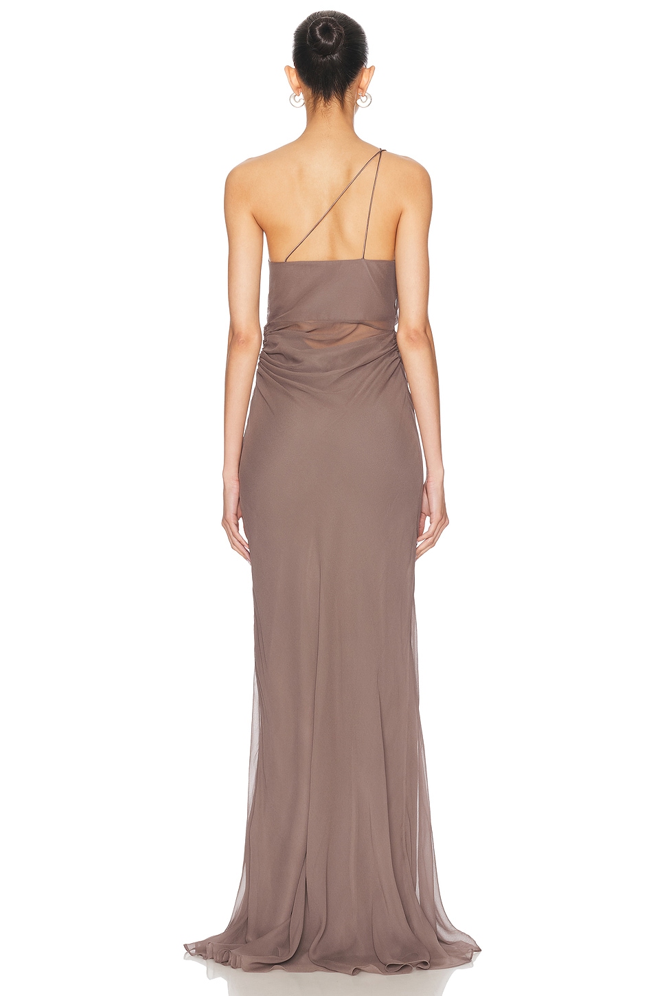 Strappy Diaphanous Gown
