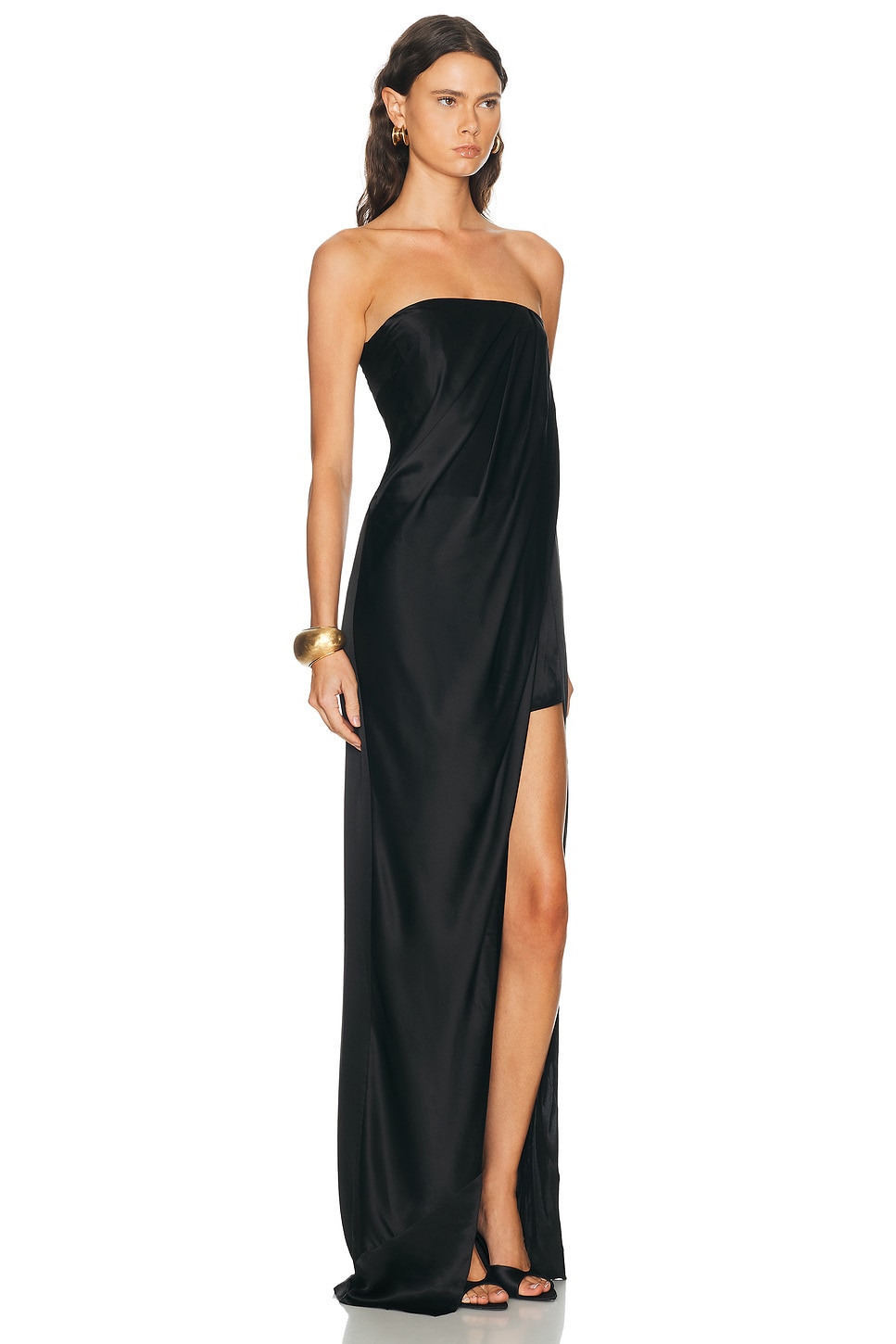 Strapless Wrap Gown