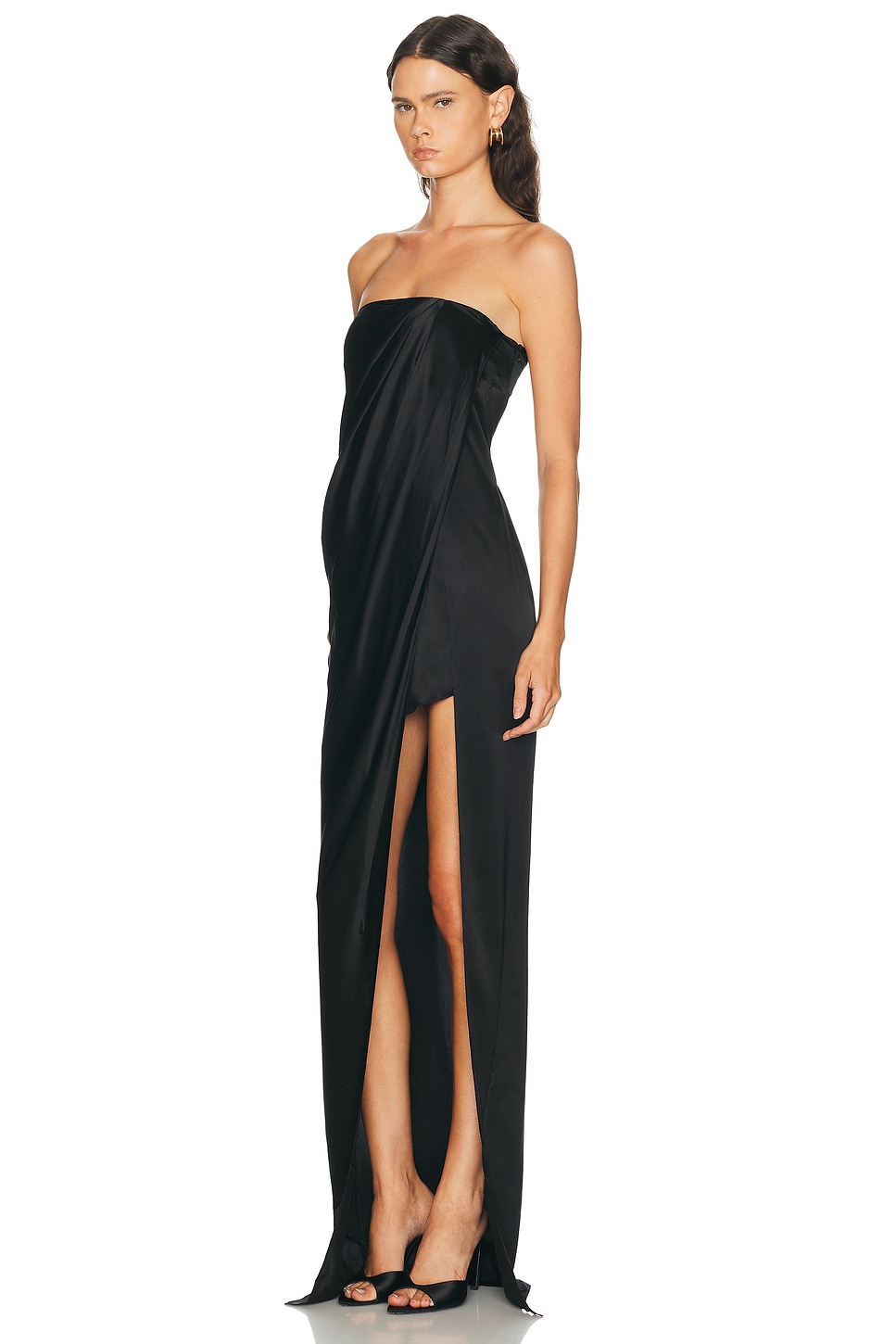 Strapless Wrap Gown