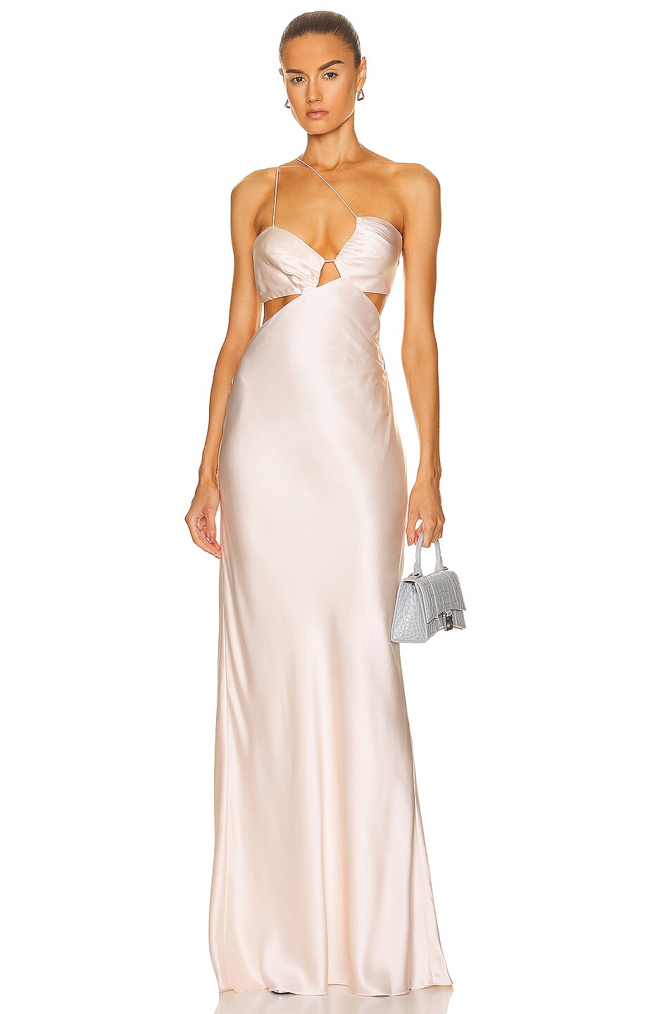 Image 1 of The Sei Slant Bias Gown in Pearl