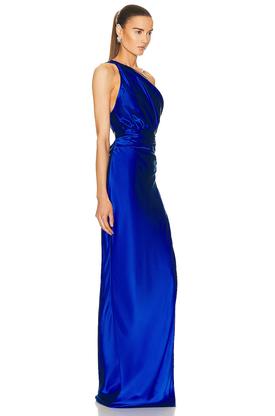 The Sei for FWRD Strapped Cowl Gown in Sapphire | FWRD