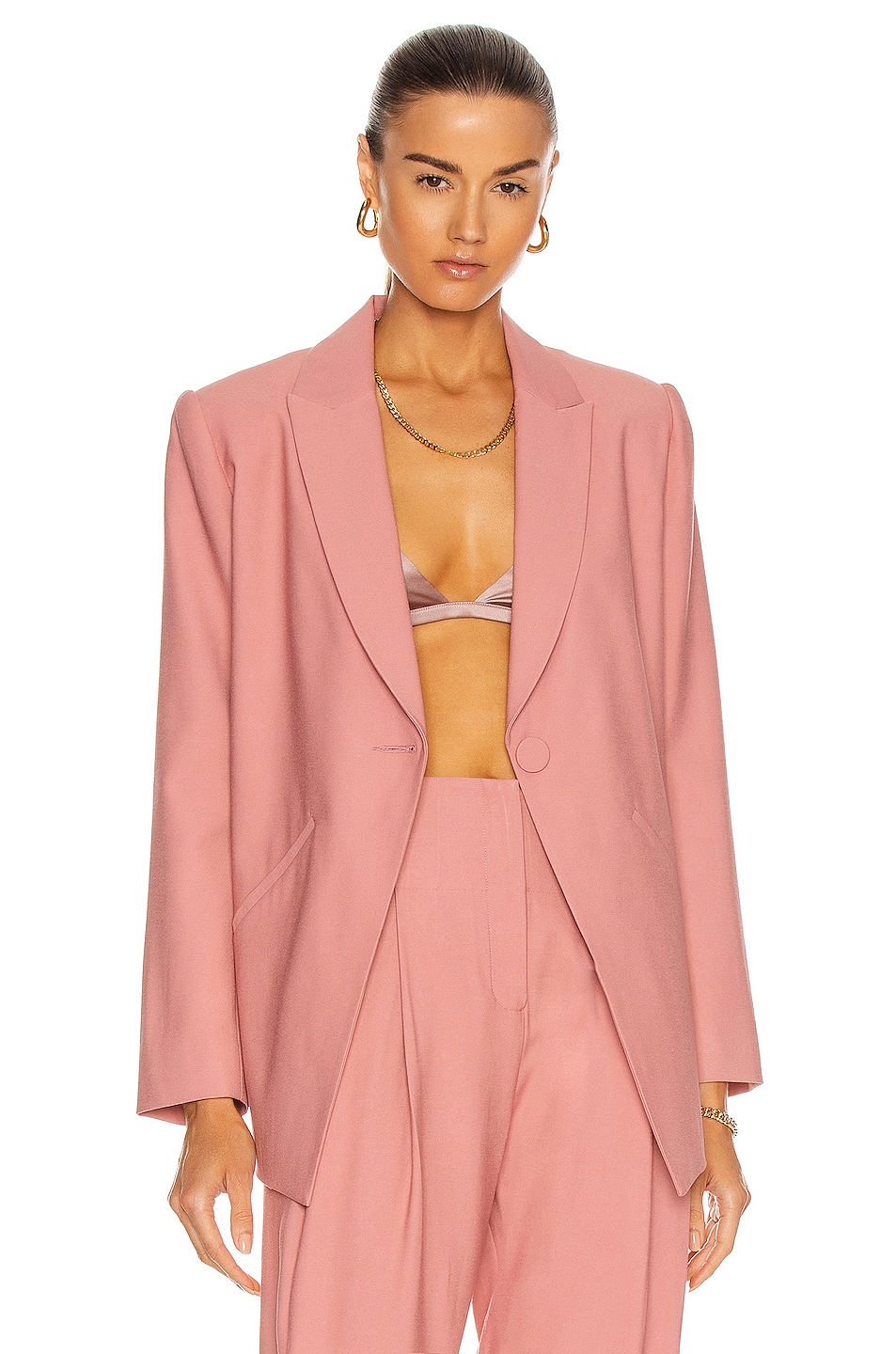 Image 1 of The Sei Single Breasted Blazer in Rose