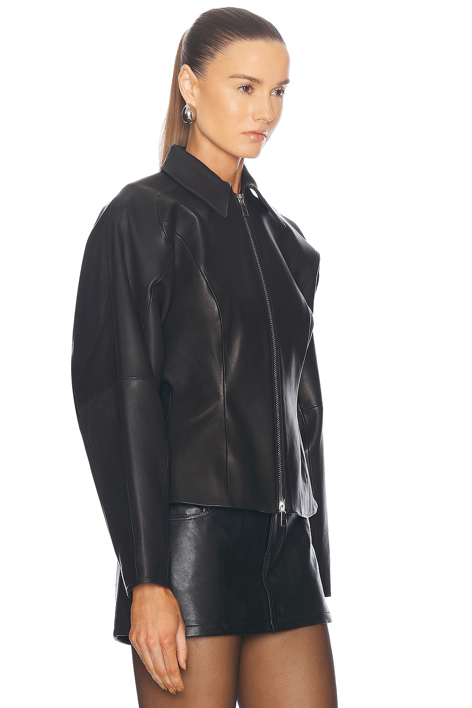 The Sei Fitted Leather Jacket
