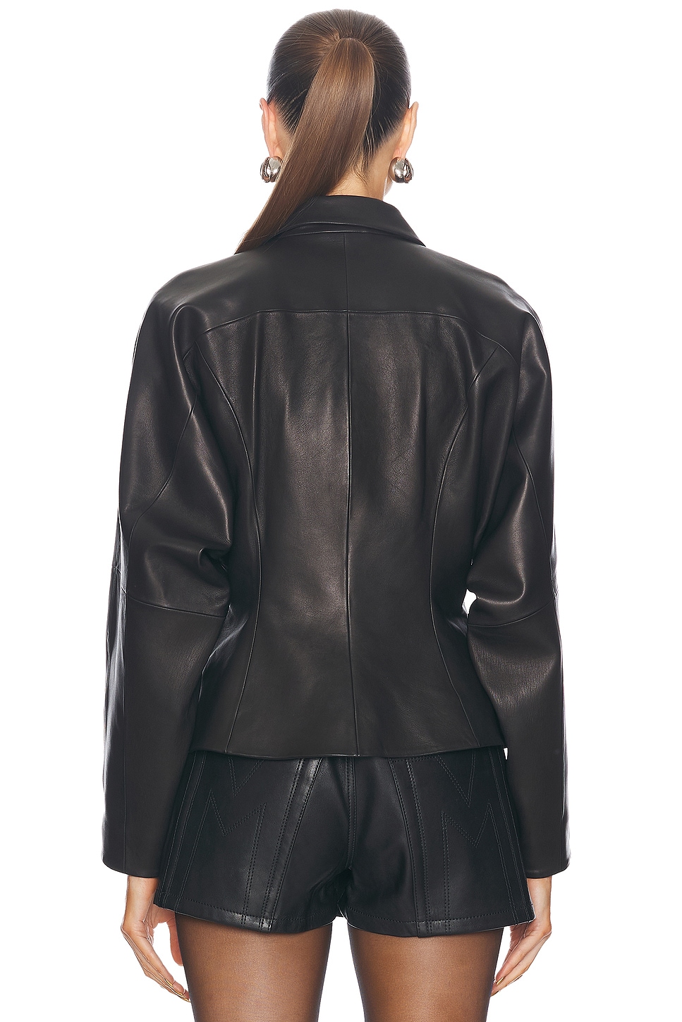 The Sei Fitted Leather Jacket