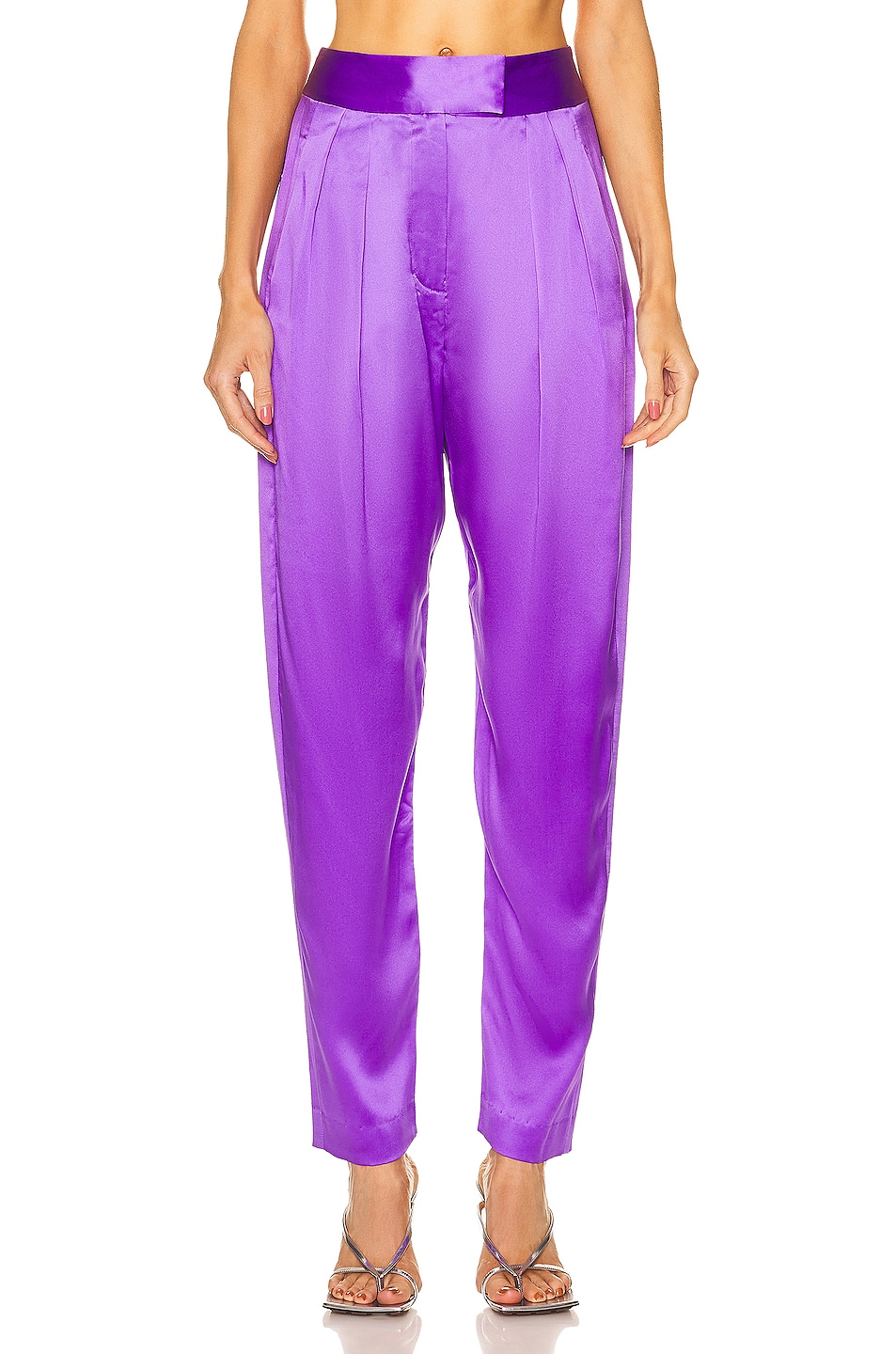 Image 1 of The Sei Tapered Trouser in Grape