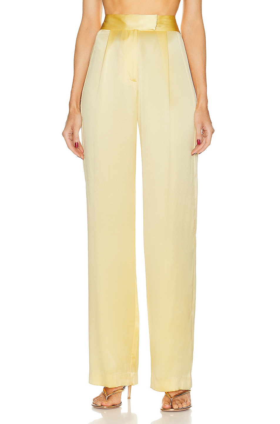Image 1 of The Sei Wide Leg Trouser in Butter