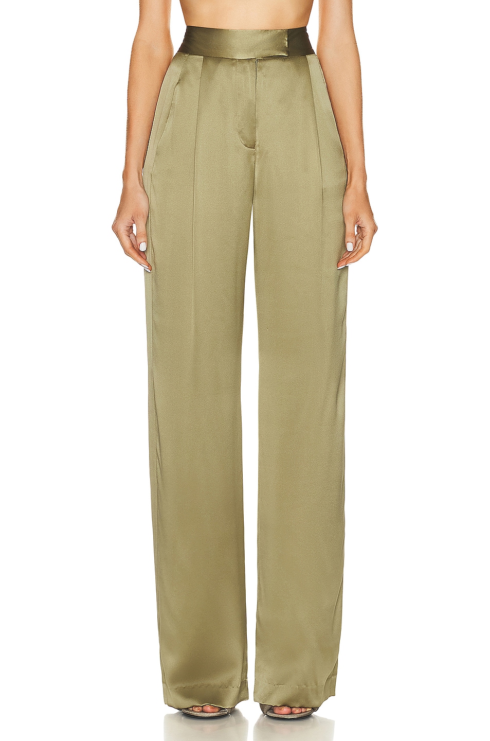 Image 1 of The Sei Wide Leg Trouser in Sage