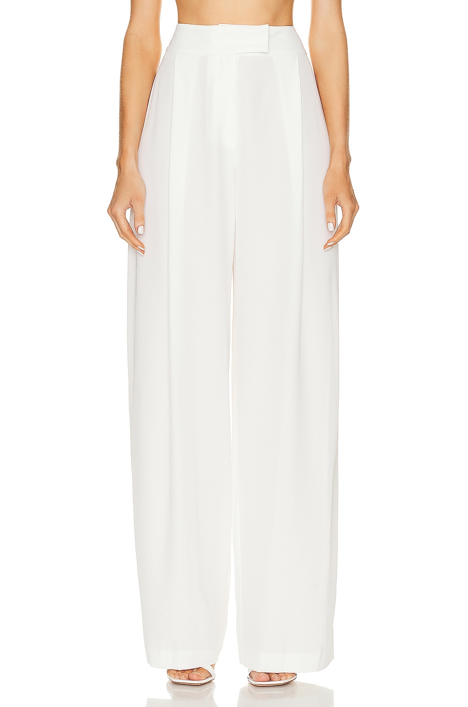 Image 1 of The Sei Baggy Pleat Trouser in Ivory