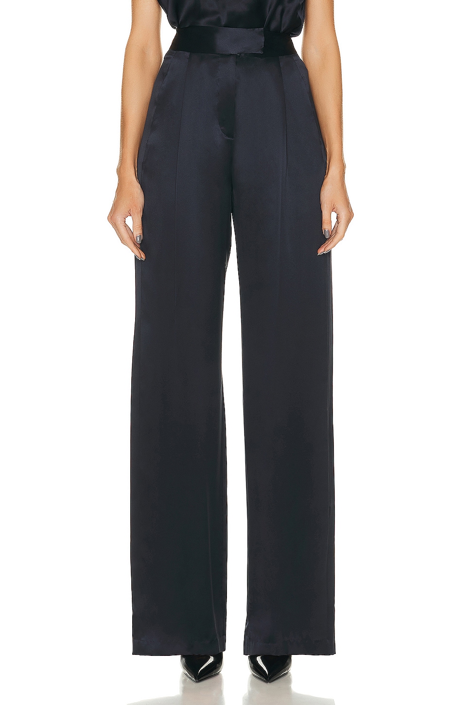 Image 1 of The Sei Wide Leg Trouser in Midnight