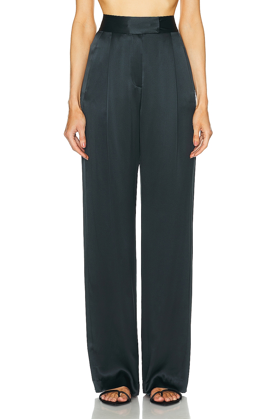 Image 1 of The Sei Wide Leg Trouser in Ink