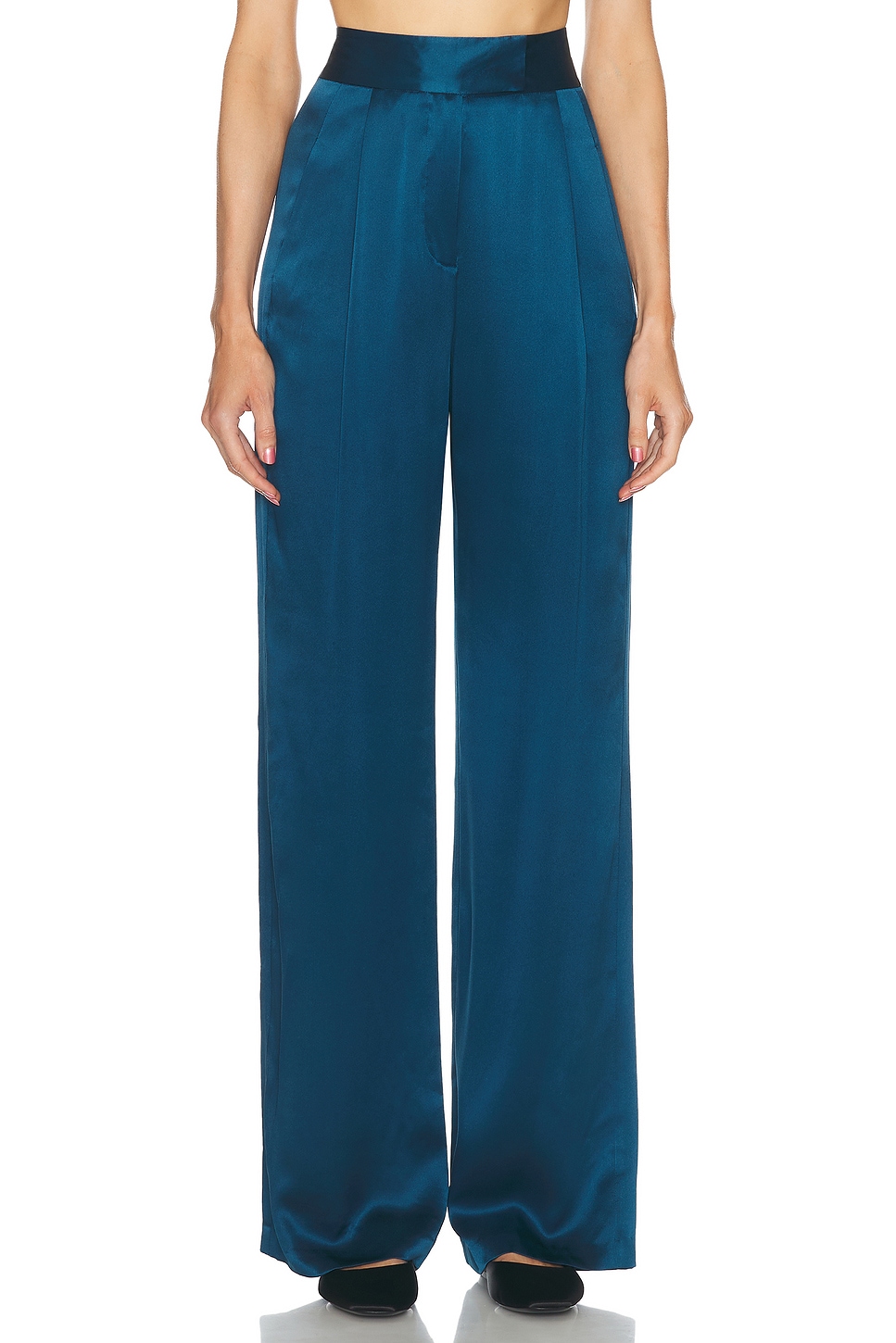 Wide Leg Trouser in Navy