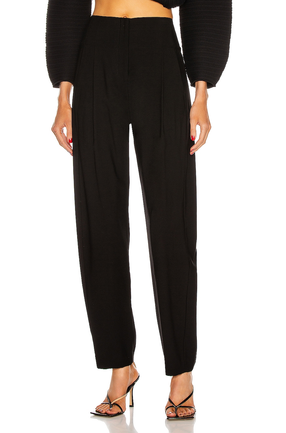 Image 1 of The Sei Pleated Trouser in Black