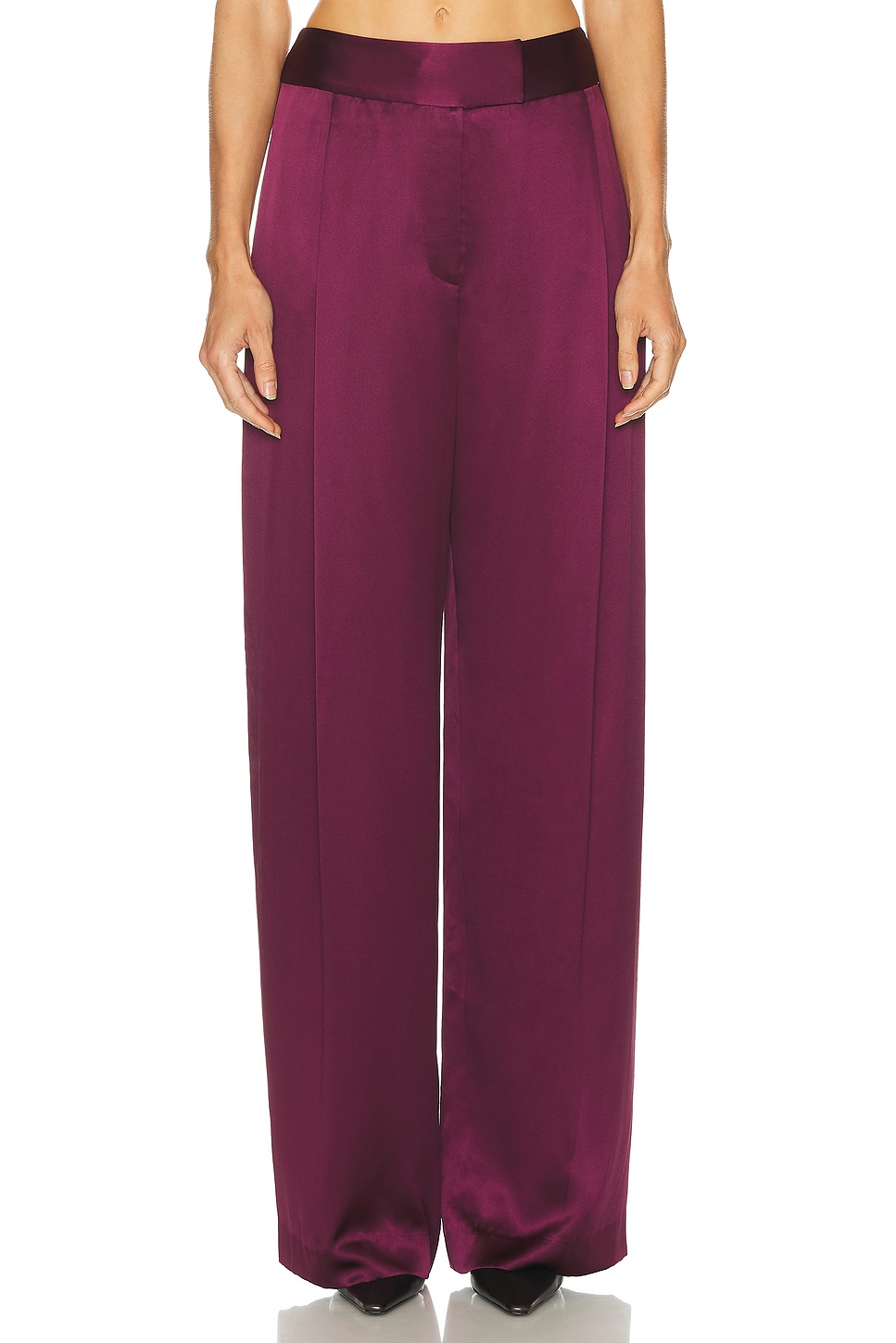 Image 1 of The Sei Relaxed Trouser in Merlot