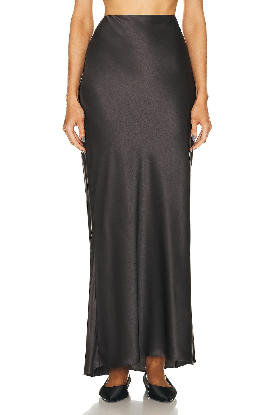 Image 1 of The Sei Bias Maxi Skirt in Carbon