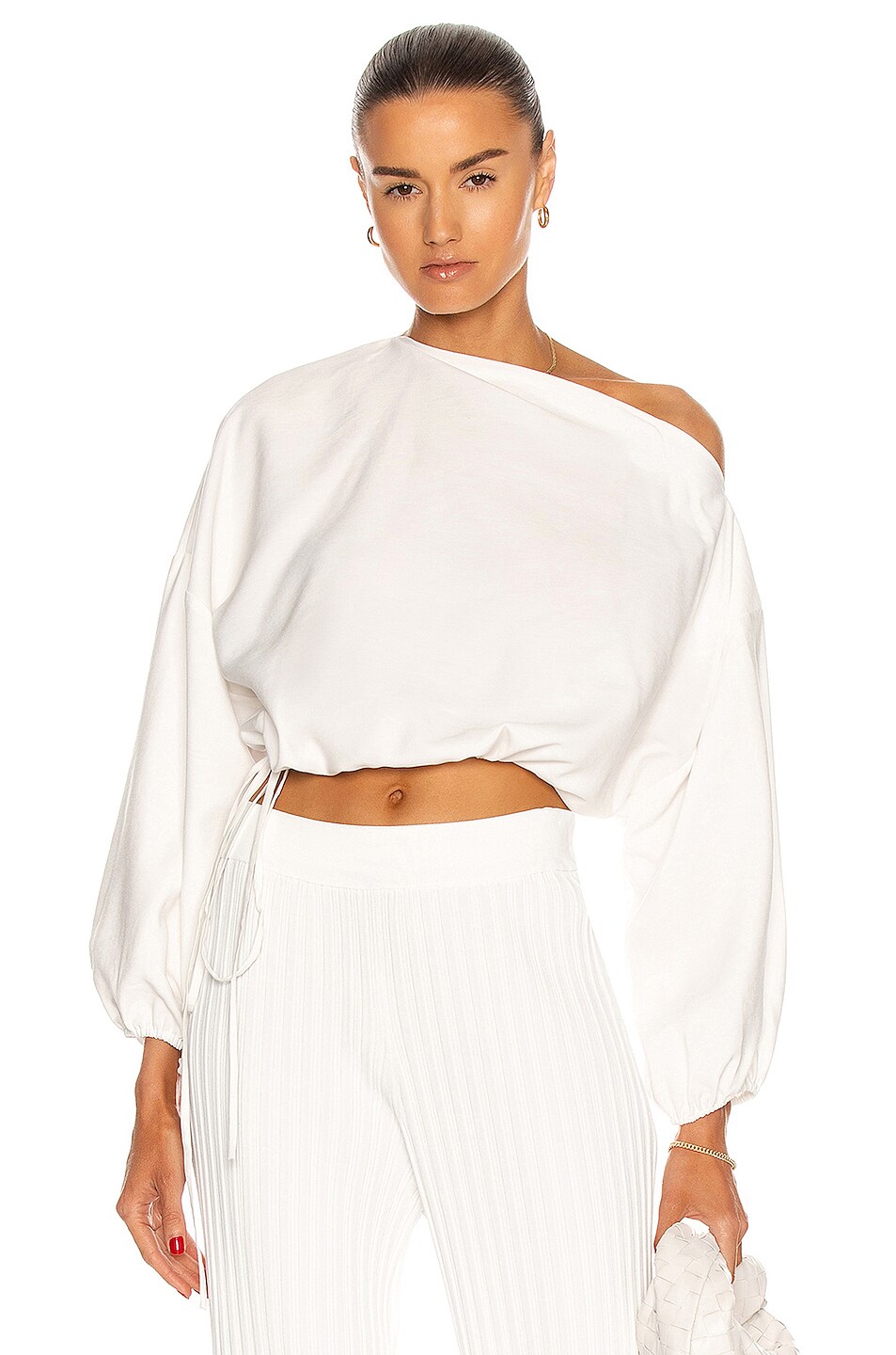 Image 1 of The Sei Off Shoulder Poet Top in Ivory
