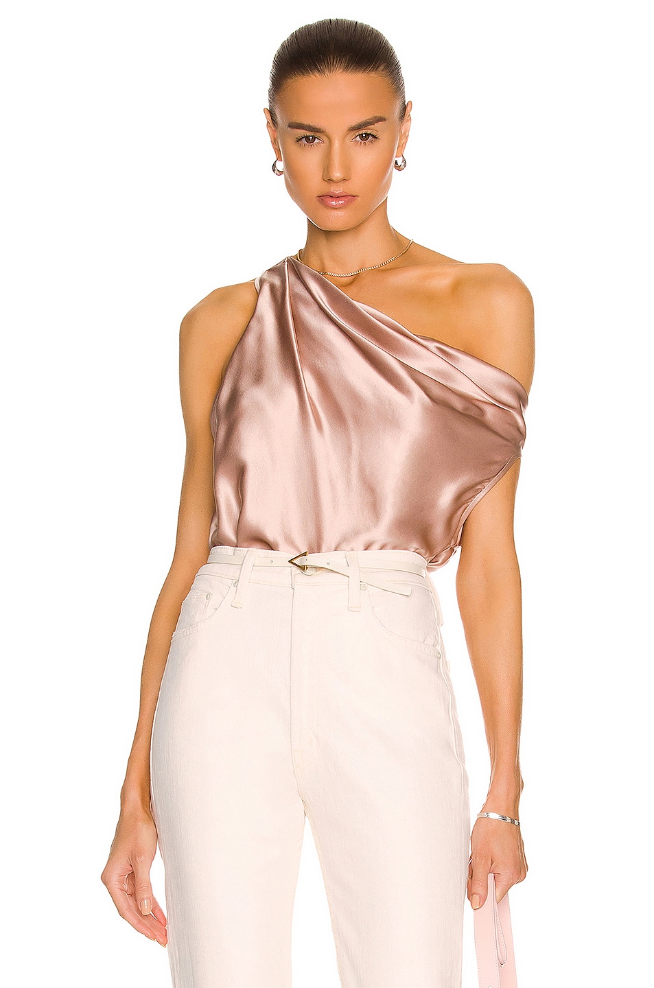 Image 1 of The Sei for FWRD Asymmetrical Cowl Top in Shell