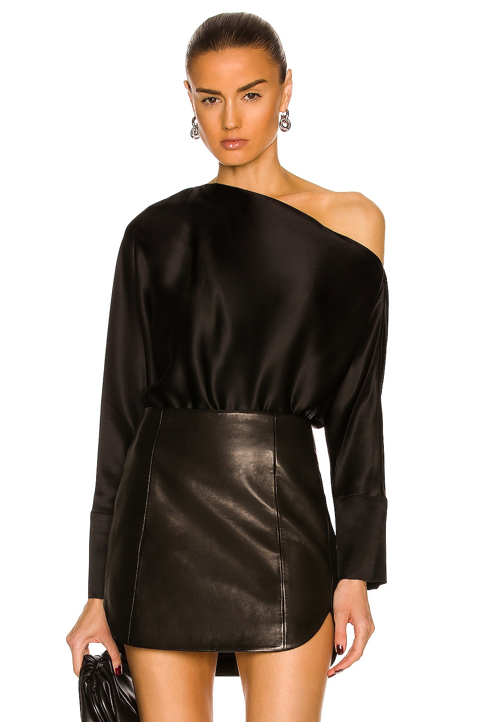 Image 1 of The Sei Off Shoulder Top in Black