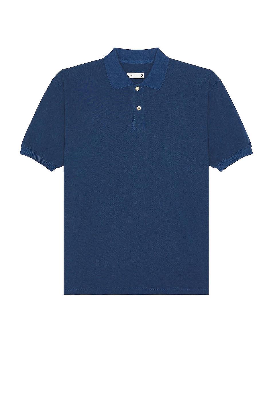 Image 1 of TS(S) Cotton Pique Jersey Big Polo Shirt in BLUE